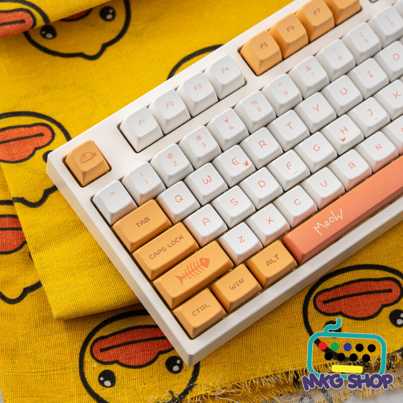 Keycap Neko, nhựa PBT dyesub MDA profile - Hình ảnh 3