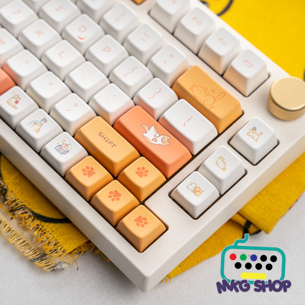 Keycap Neko, nhựa PBT dyesub MDA profile