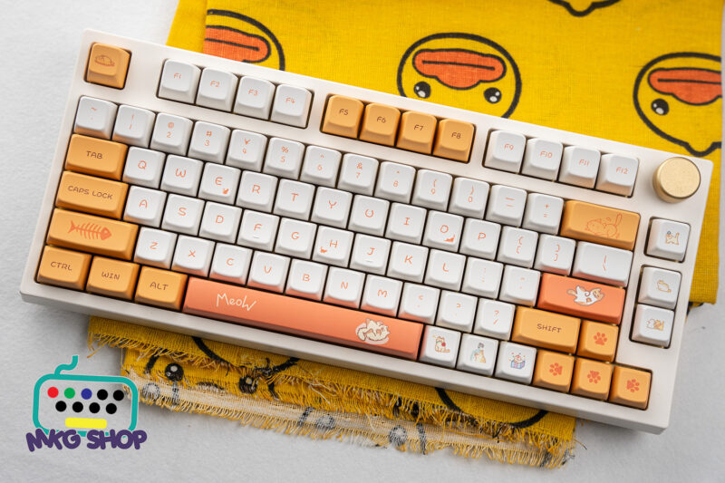 Keycap Neko, nhựa PBT dyesub MDA profile - Hình ảnh 4