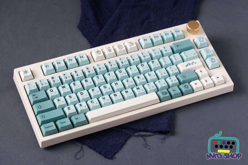 Keycap Iceberg băng trôi, cherry profile PBT - Ảnh 4