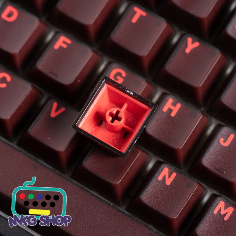 Keycap Jelly Red Neon, ABS doubleshot cherry profile - Hình ảnh 4