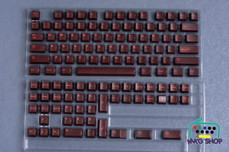 Keycap Jelly Red Neon, ABS doubleshot cherry profile - Hình ảnh 2