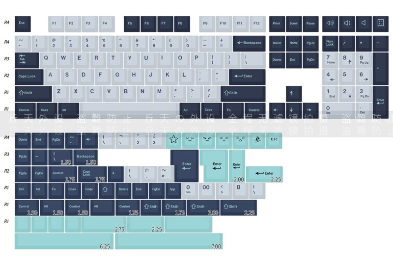 Keycap CMK Hammerhead Light doubleshot, cherry profile - Hình ảnh 2