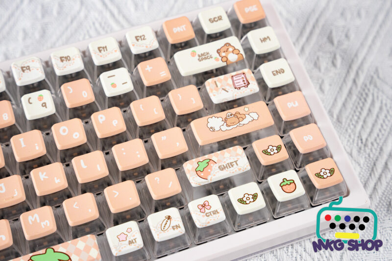 Keycap Gấu Dâu, MDA profile PBT - Hình ảnh 4