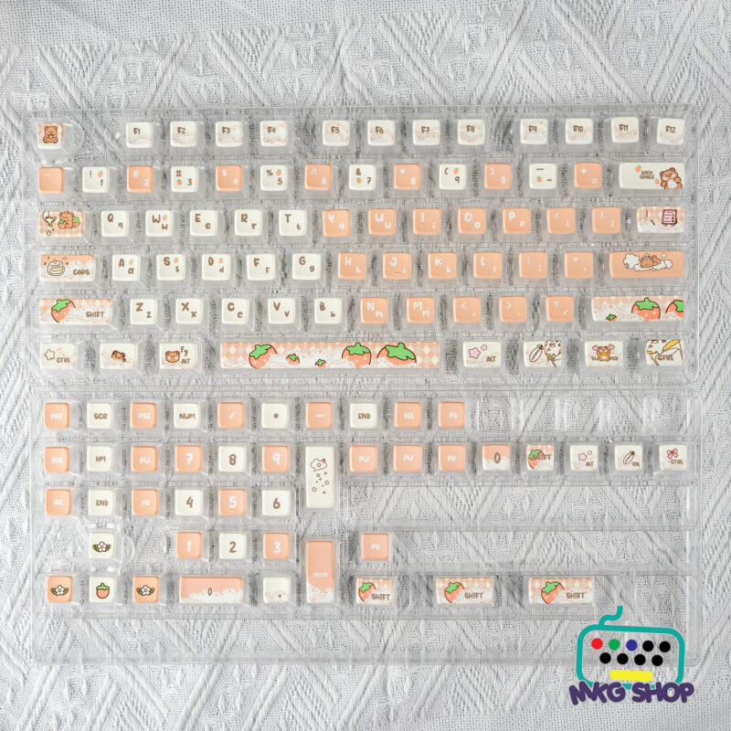 Keycap Gấu Dâu, MDA profile PBT - Hình ảnh 6