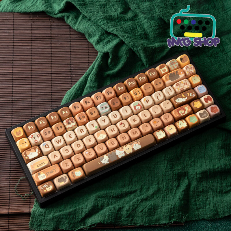 Keycap Cafe Mèo MOC profile PBT - Hình ảnh 3