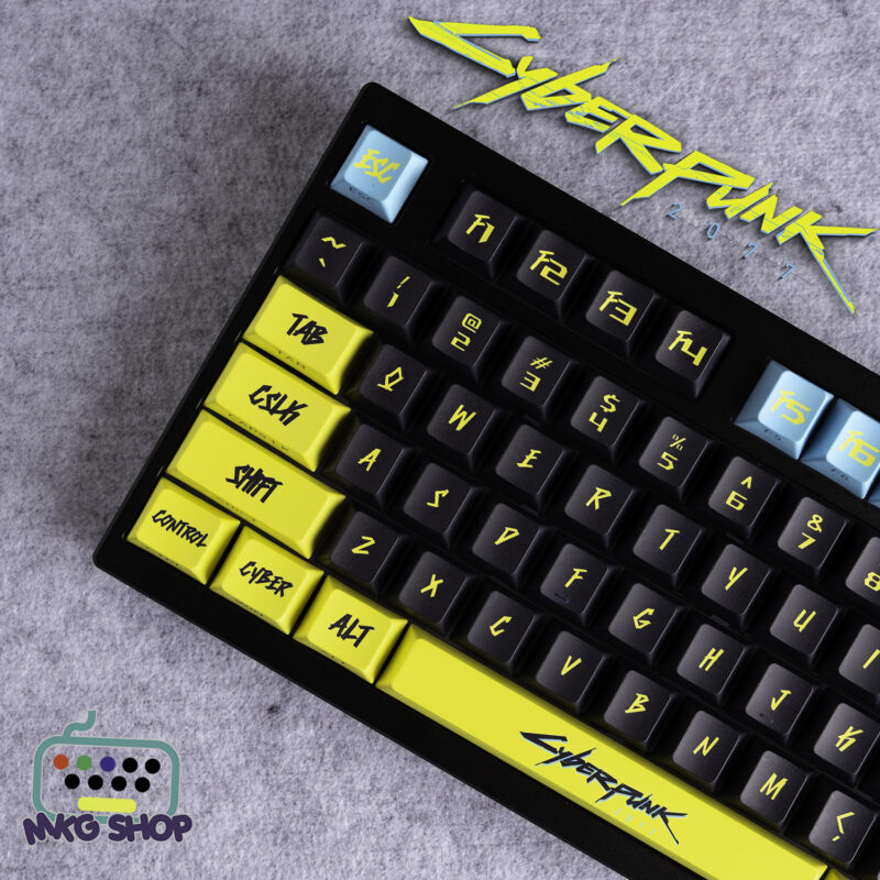 Keycap Cyber Punk 2077 | PBT doubleshot xuyên led | Cherry profile - Ảnh 4