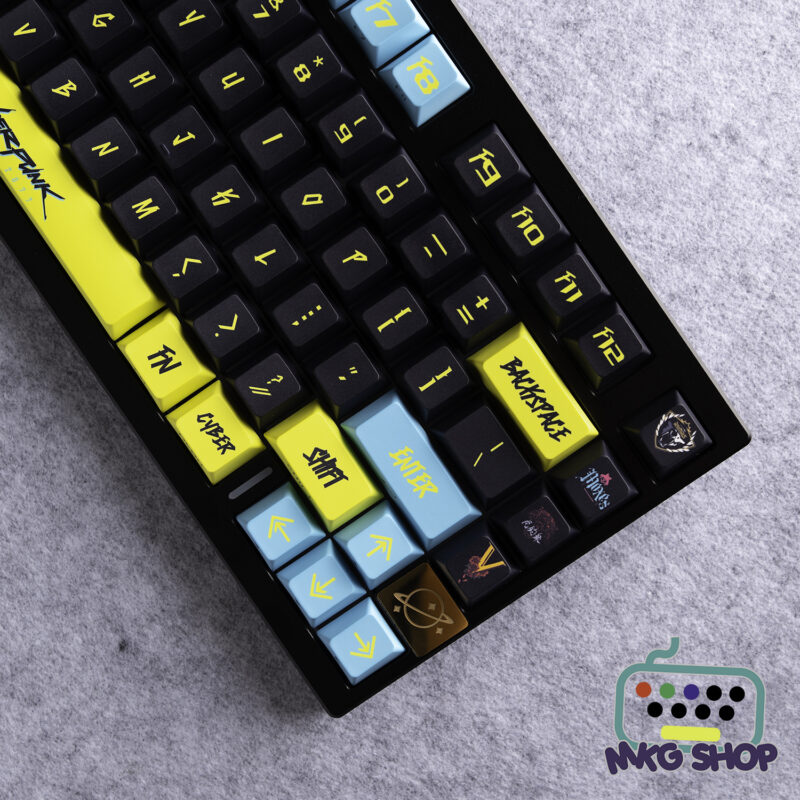 Keycap Cyber Punk 2077 | PBT doubleshot xuyên led | Cherry profile - Ảnh 5