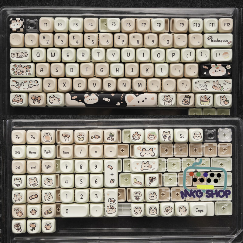Keycap Little Rabbit | PBT dyesub | MOA profile - Hình ảnh 2