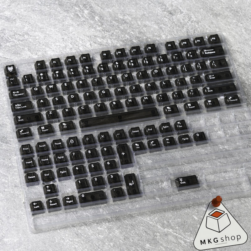Keycap Clear Black Aifei | ABS in UV | Cherry profile - Hình ảnh 2