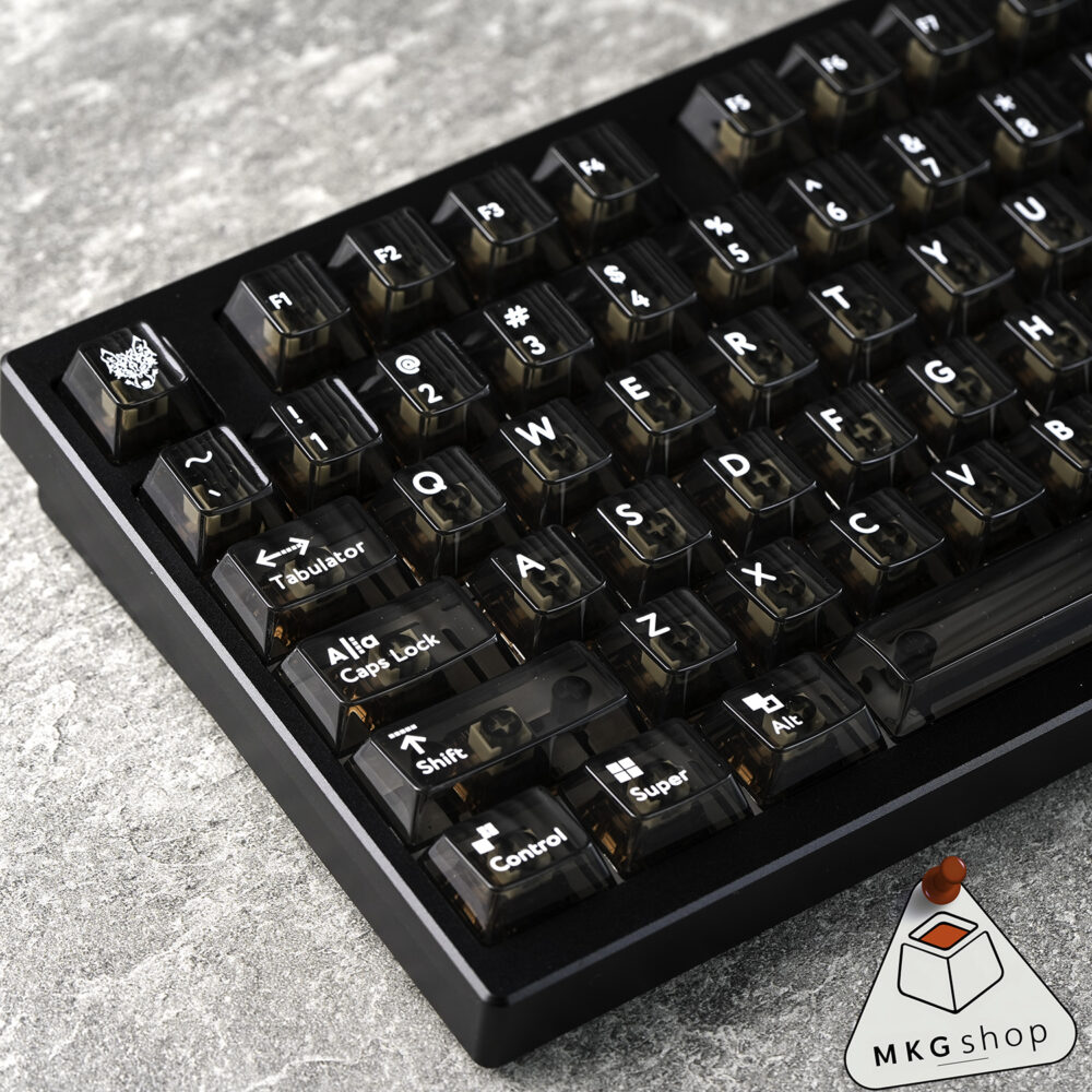 Keycap Clear Black Aifei | ABS in UV | Cherry profile