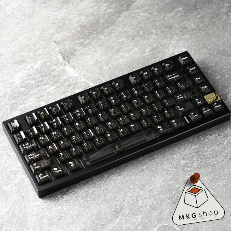 Keycap Clear Black Aifei | ABS in UV | Cherry profile - Hình ảnh 3