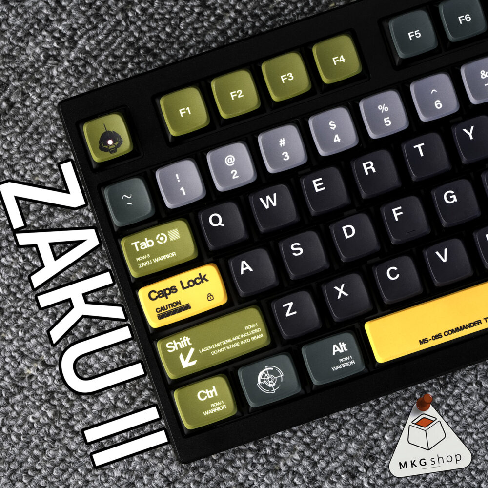 Keycap Zaku II Gundam | PBT dyesub | MDA profile