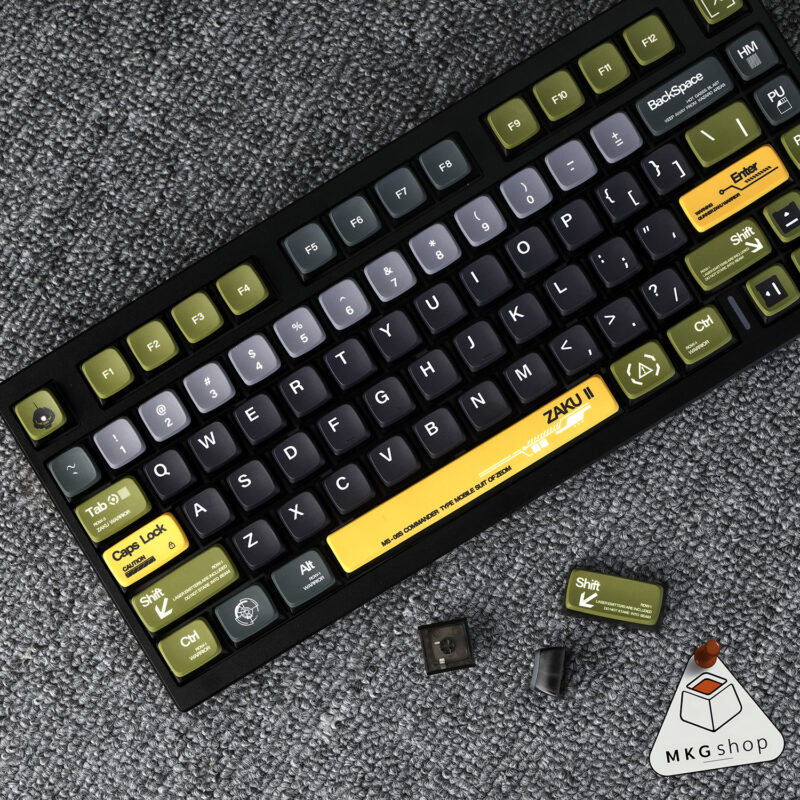 Keycap Zaku II Gundam | PBT dyesub | MDA profile - Hình ảnh 5