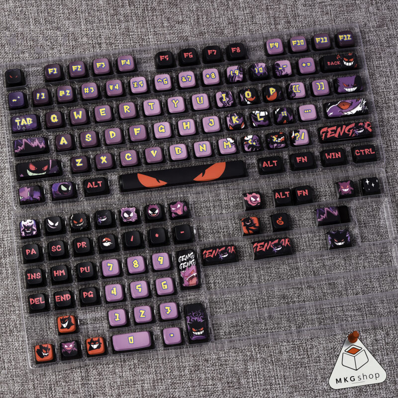 Keycap Gengar Pokemon | PBT dyesub | OEM profile - Hình ảnh 2