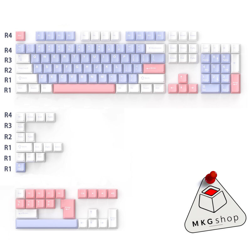 Keycap Lilac PBT doubleshot - cherry profile - Ảnh 2