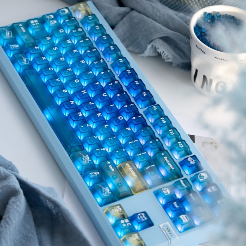 Keycap DeepSea - Cherry profile - Trong suốt xuyên led - Ảnh 8