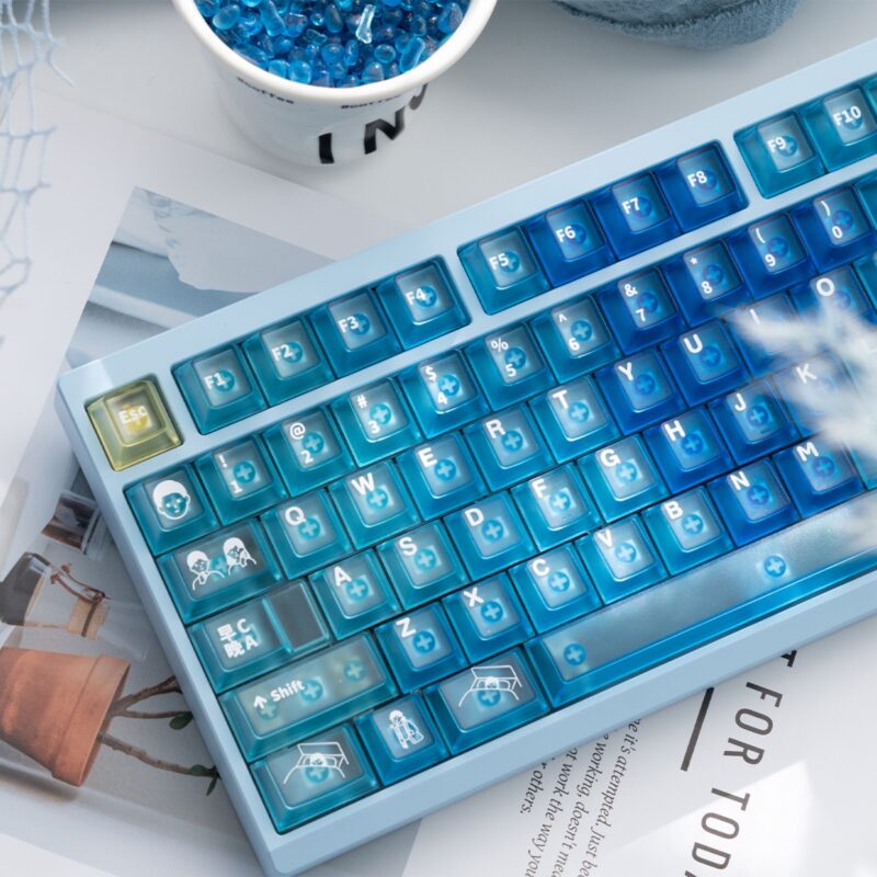 Keycap DeepSea - Cherry profile - Trong suốt xuyên led - Ảnh 9
