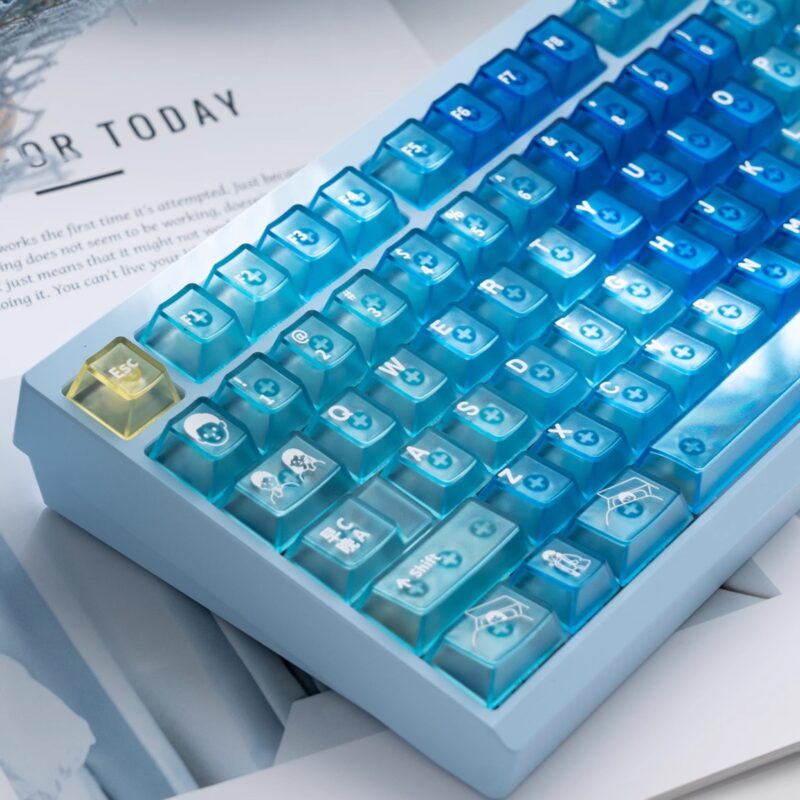 Keycap DeepSea - Cherry profile - Trong suốt xuyên led - Ảnh 5