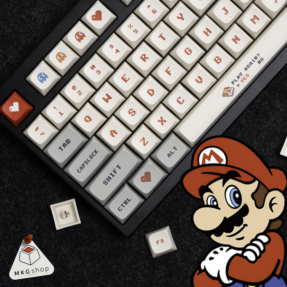 Keycap XDA Gameboy - nhựa PBT in nhiệt dyesub - 141 nút bàn phím cơ siêu rẻ