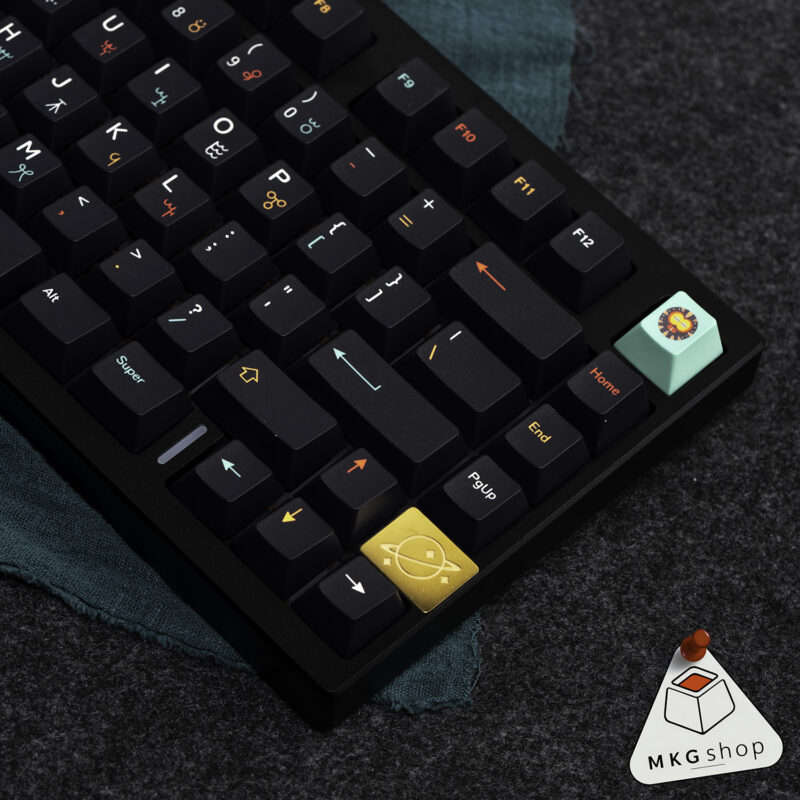 Keycap Africa thổ dân - PBT dyesub - Cherry profile - Font màu sắc đẹp song ngữ nút bàn phím cơ - Hình ảnh 4