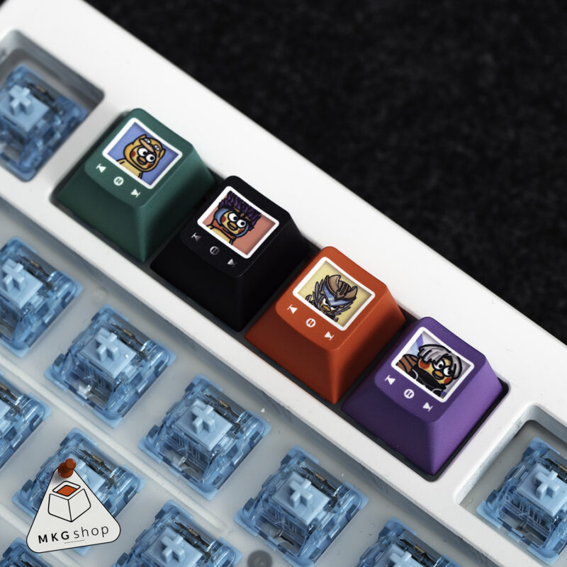 Keycap lẻ PBT cherry profile rẻ đẹp - màu sắc cute dễ thương - Hình ảnh 6