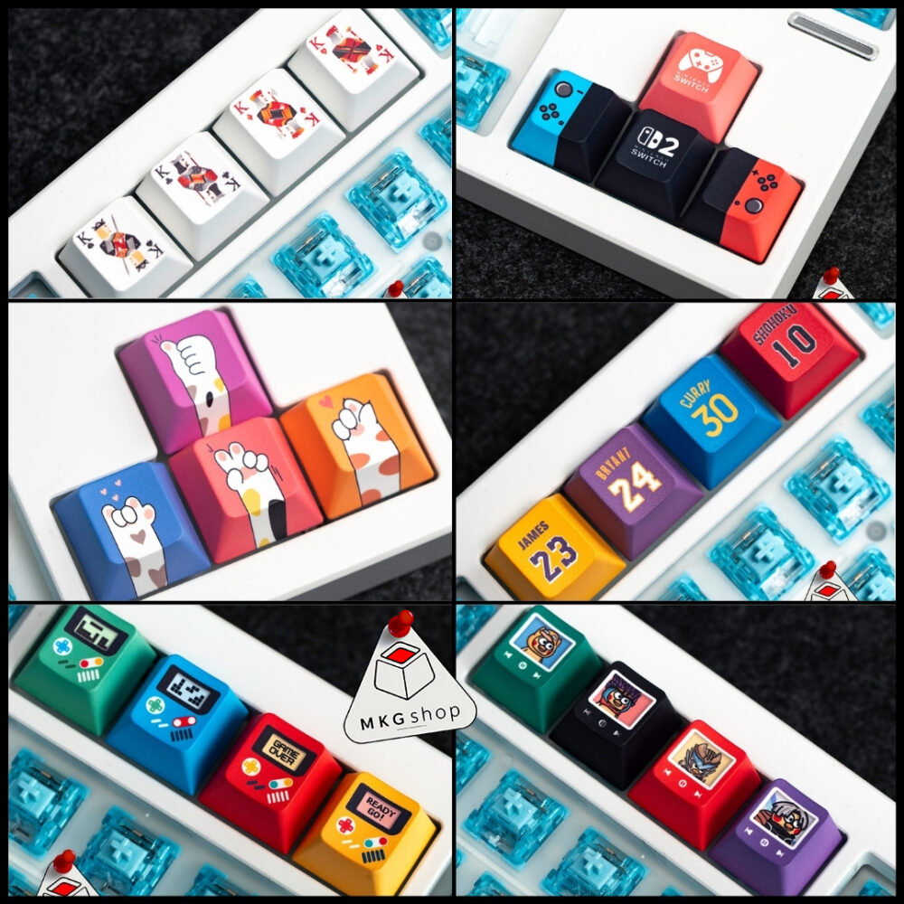 Keycap lẻ PBT cherry profile rẻ đẹp - màu sắc cute dễ thương