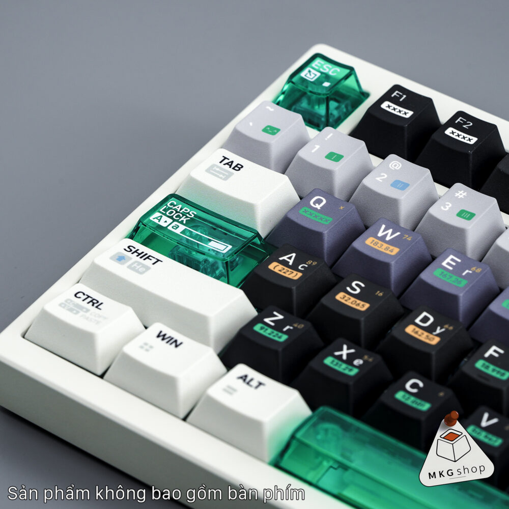 Keycap Chemical - PBT dyesub - Xuyên led một phần - Cherry profile