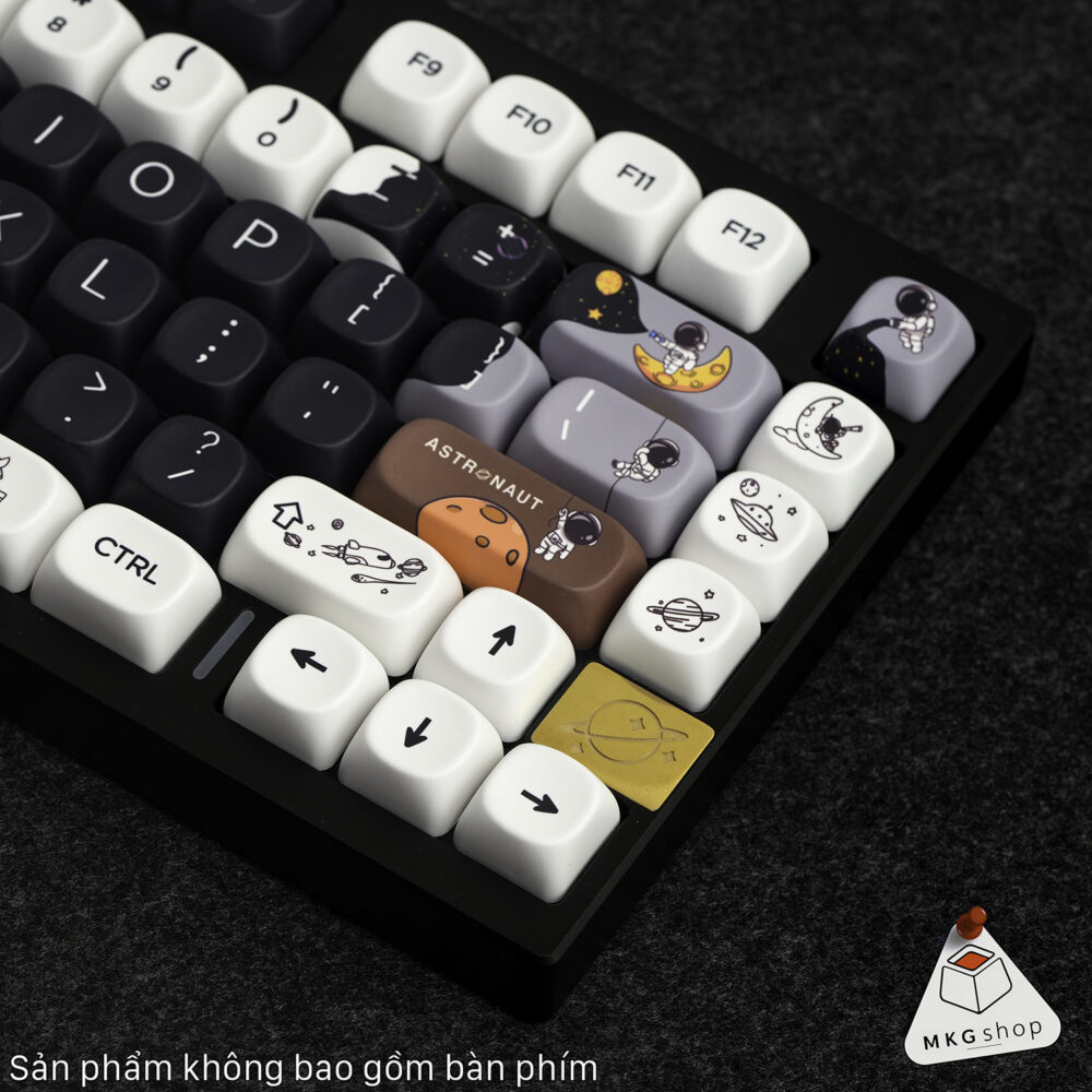 Keycap Black Astronaut - MOA profile - PBT dyesub