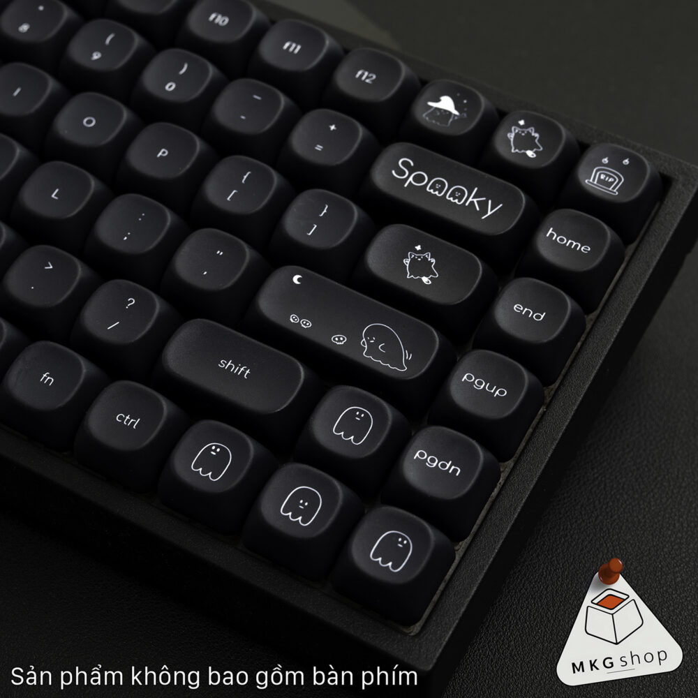 Keycap Spooky Black - MOA profile - PBT dyesub