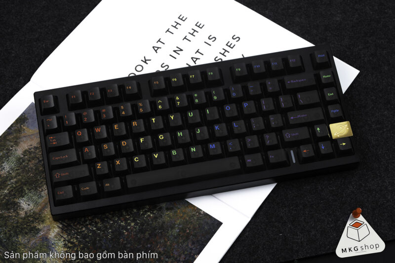 Keycap Rainbow Font - ABS in UV - Cherry profile - Ảnh 5