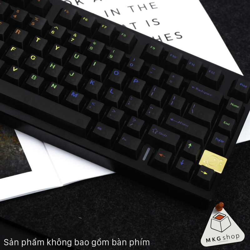 Keycap Rainbow Font - ABS in UV - Cherry profile - Ảnh 4