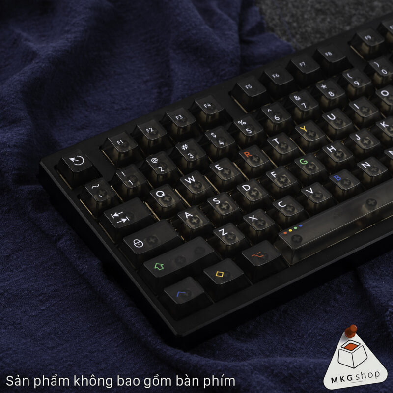 Keycap RGBY clear - ABS in UV - Cherry profile
