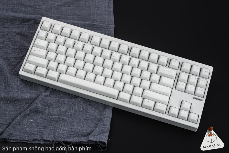 Keycap WOW - Trắng chữ trắng - Cherry profile - Ảnh 5