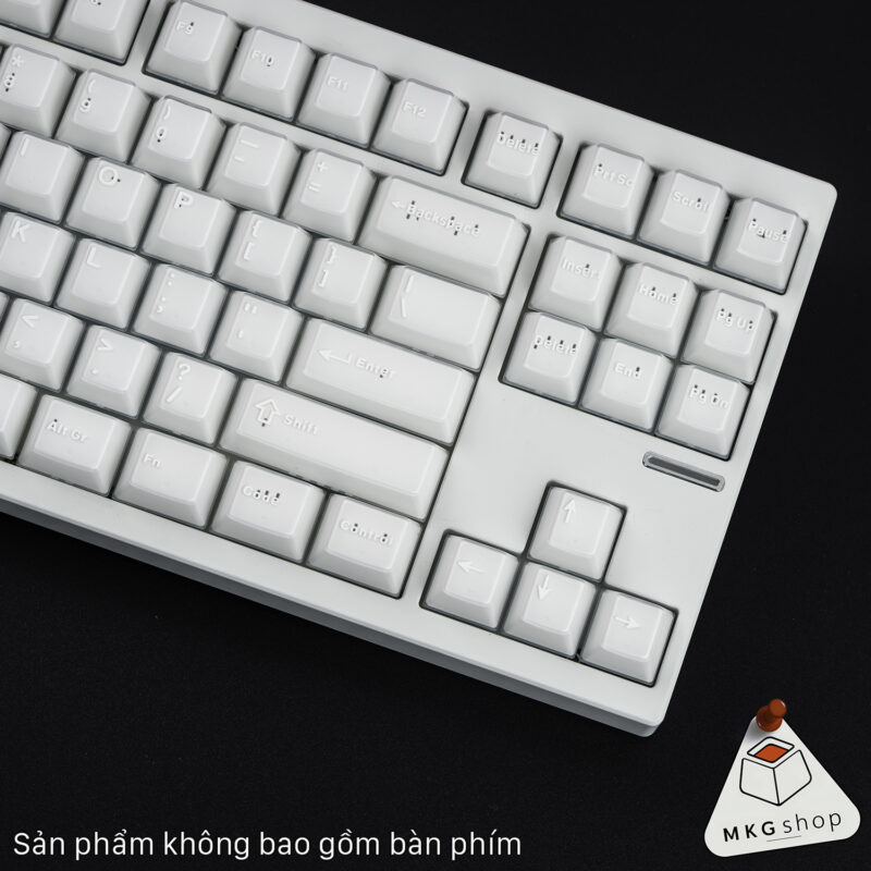 Keycap WOW - Trắng chữ trắng - Cherry profile - Ảnh 6