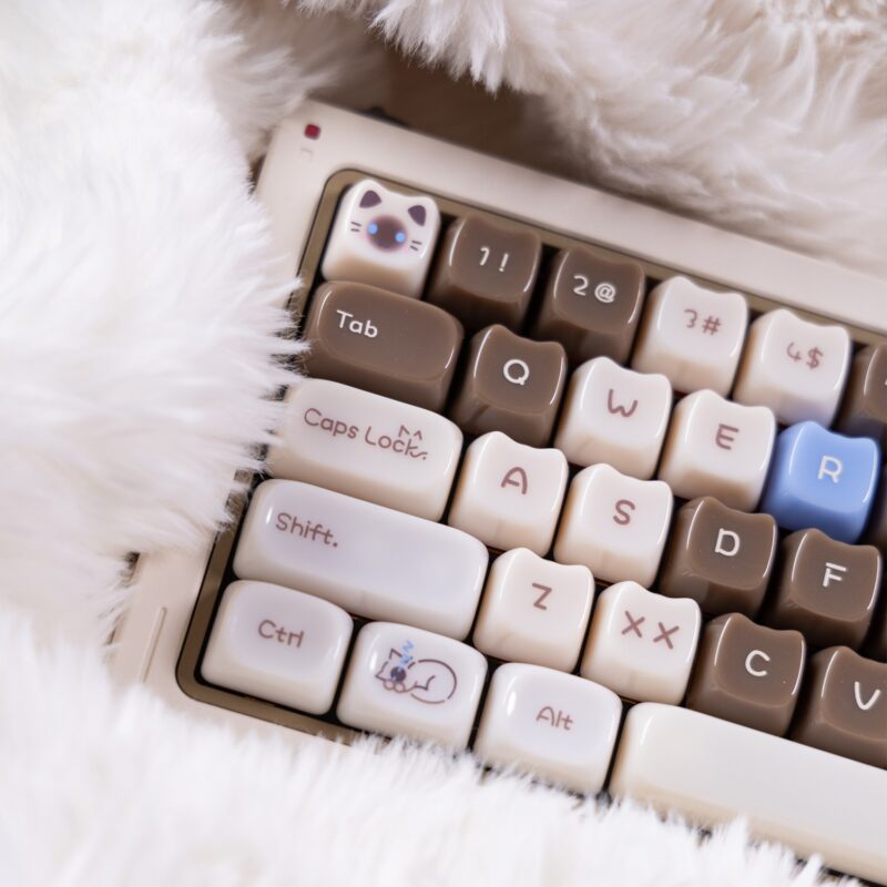 Keycap Mèo Chocolate - MAO profile - nhựa PC