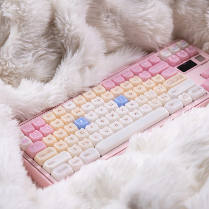 Keycap Mèo hồng - MAO profile - nhựa PC - Ảnh 3
