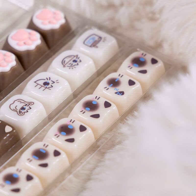 Keycap Mèo Chocolate - MAO profile - nhựa PC - Ảnh 4