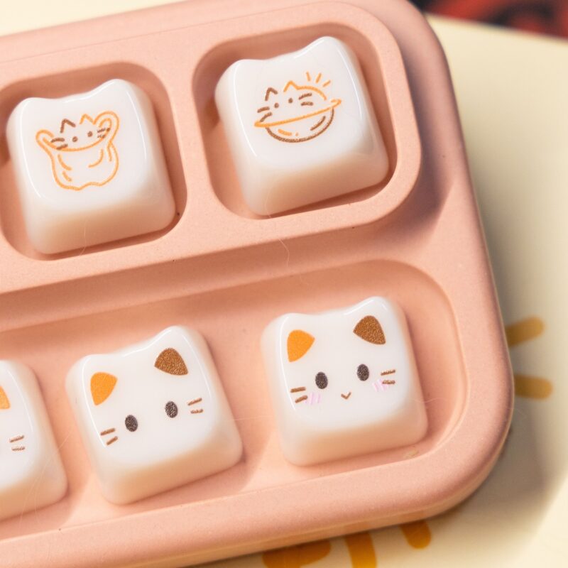 Keycap Mèo hồng - MAO profile - nhựa PC - Ảnh 6