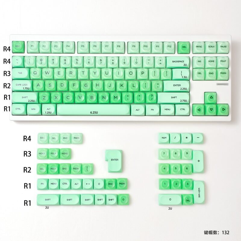 Keycap Kẹo Táo - PBT PC - MOA profile - Ảnh 2