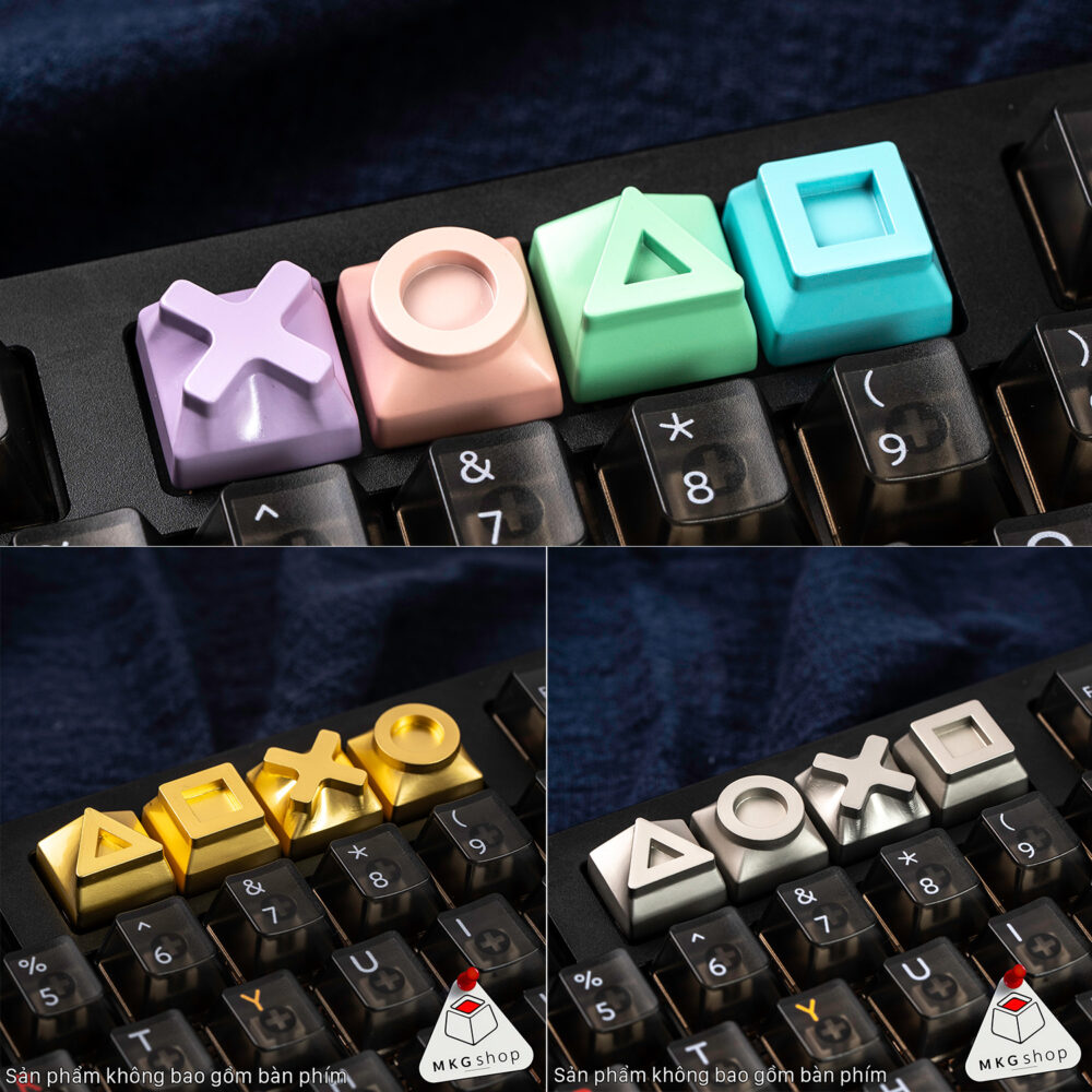 Keycap Play Station nhôm CNC