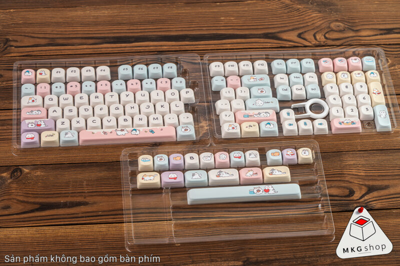 Keycap Cat and Hamster PBT Dyesub – MOA Profile - Ảnh 2