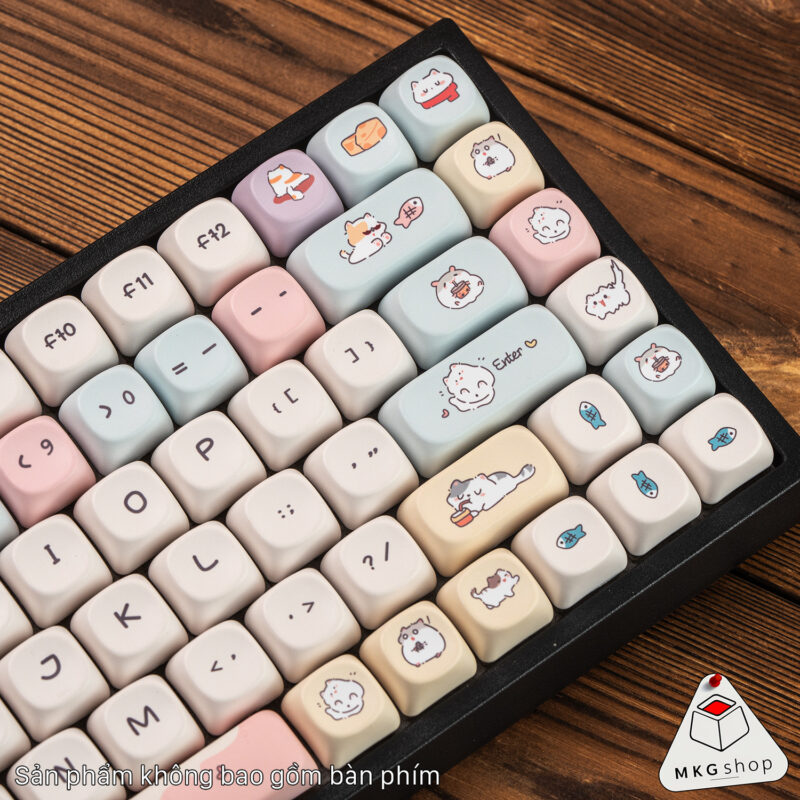 Keycap Cat and Hamster PBT Dyesub – MOA Profile - Ảnh 3
