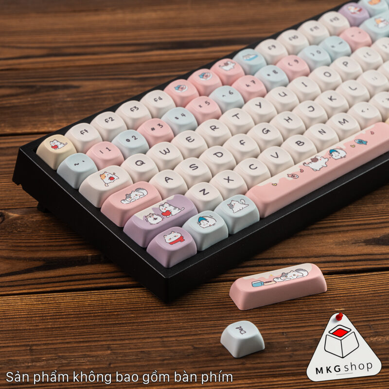 Keycap Cat and Hamster PBT Dyesub – MOA Profile - Ảnh 5