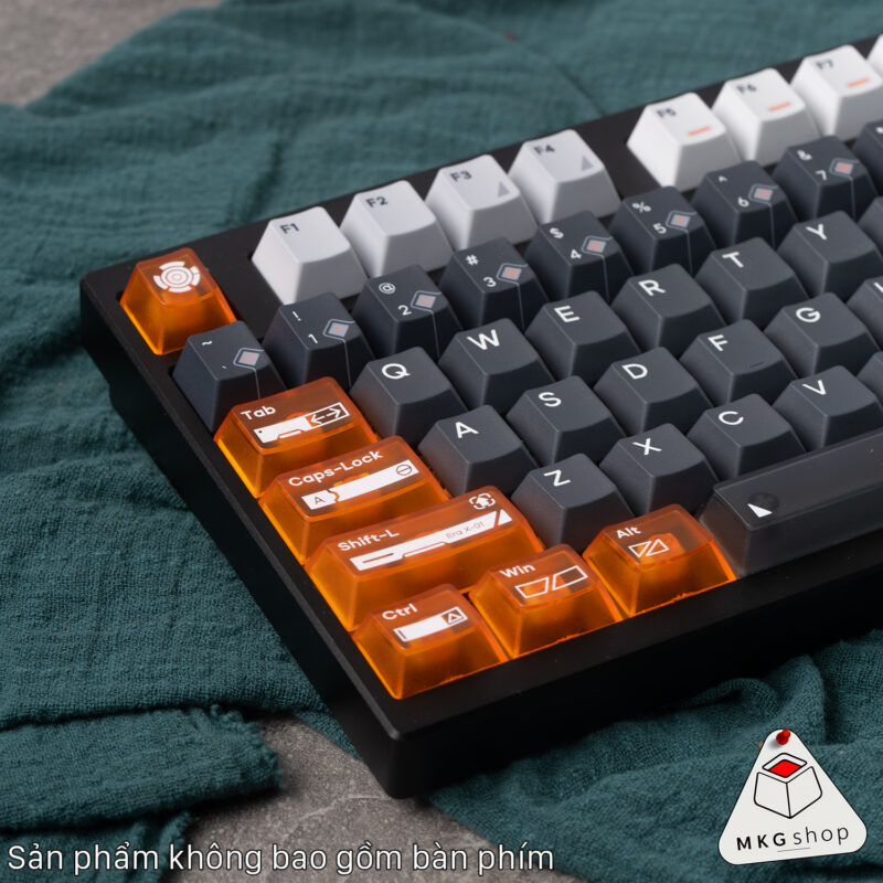 Keycap Nuclear - Cherry profile - PBT dyesub - PC trong suốt xuyên led - Ảnh 3