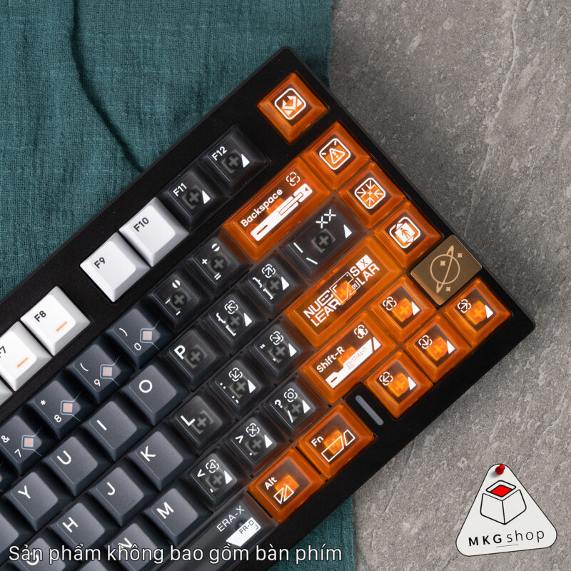 Keycap Nuclear - Cherry profile - PBT dyesub - PC trong suốt xuyên led - Ảnh 5