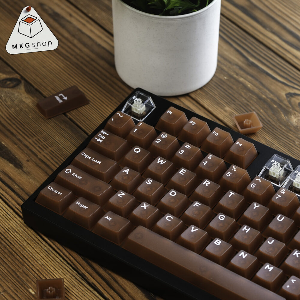 Keycap Cafe sữa đá - Nhựa PC - Cherry profile