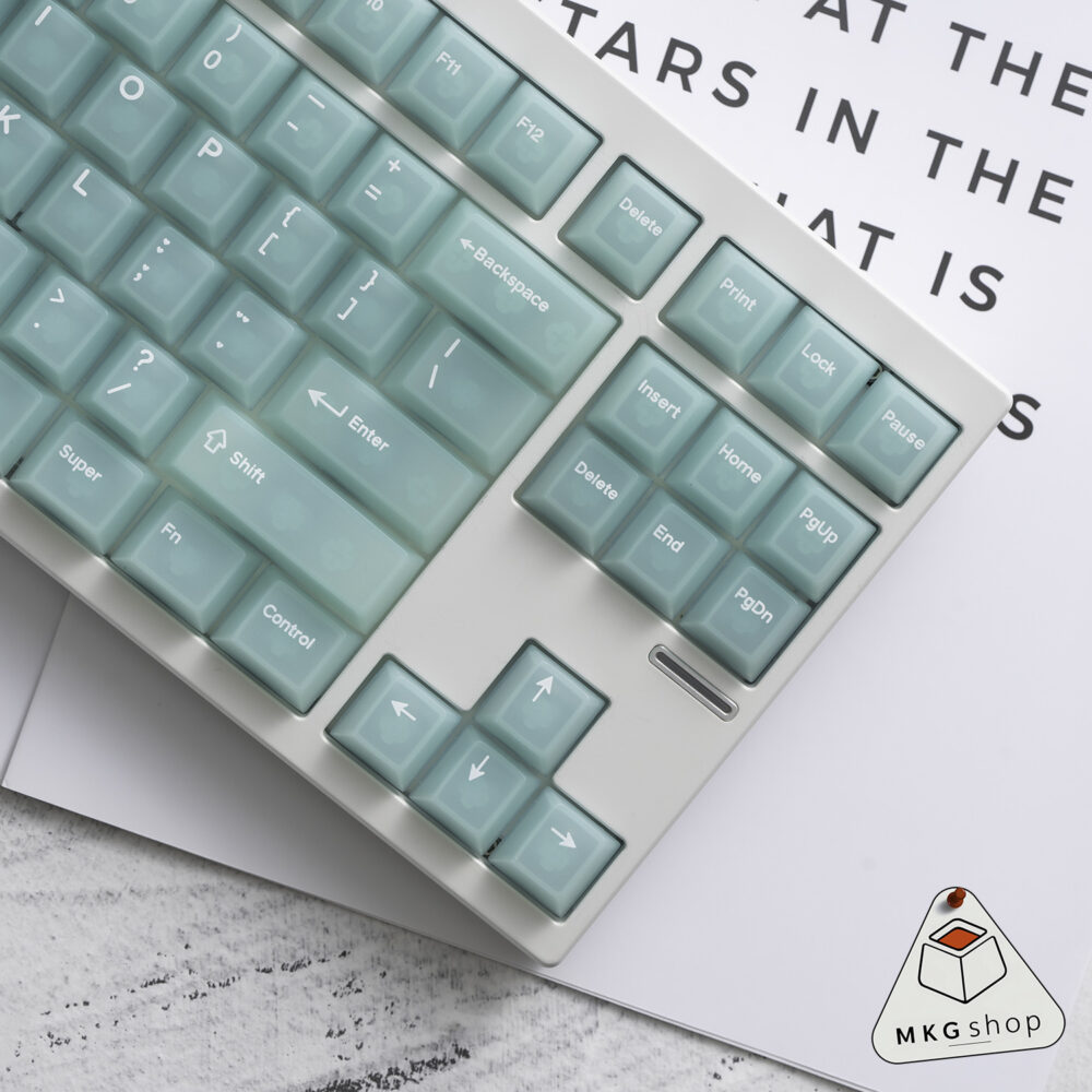 Keycap Bạc hà trong suốt mờ - PC - Cherry profile