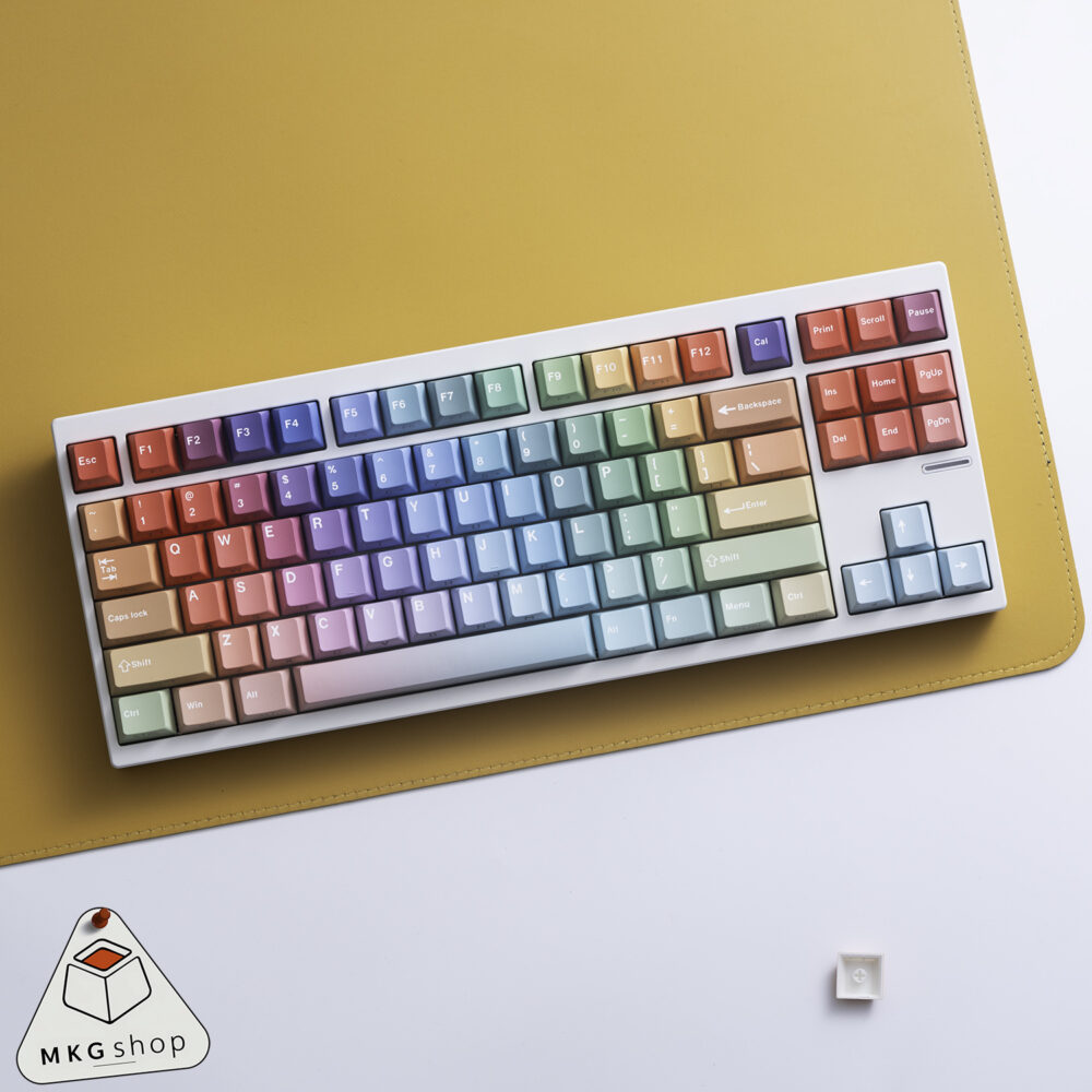 Keycap Rainbow xuyên led - PBT dyesub - Cherry profile