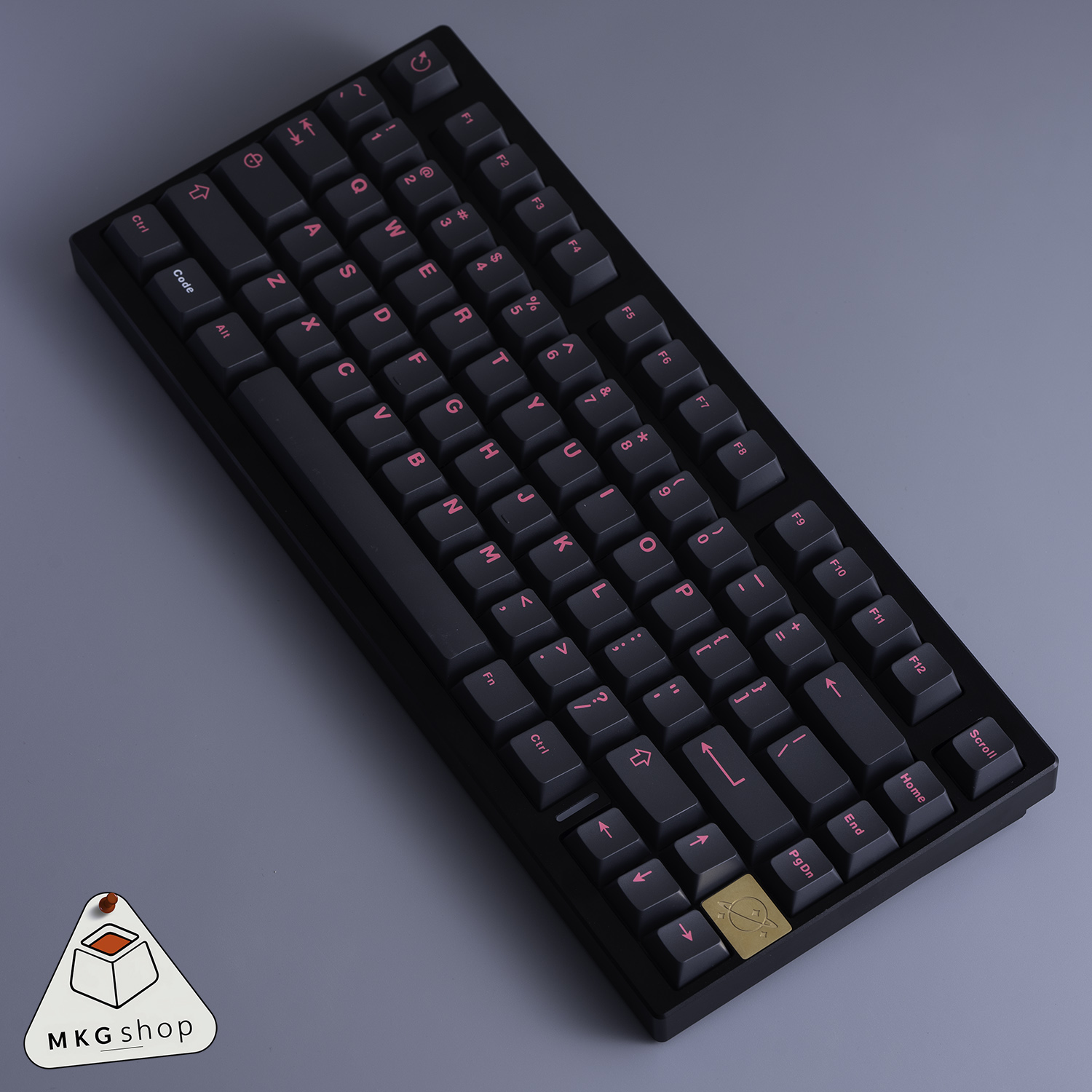 Keycap Pink on dark grey - ABS doubleshot - Ảnh 3
